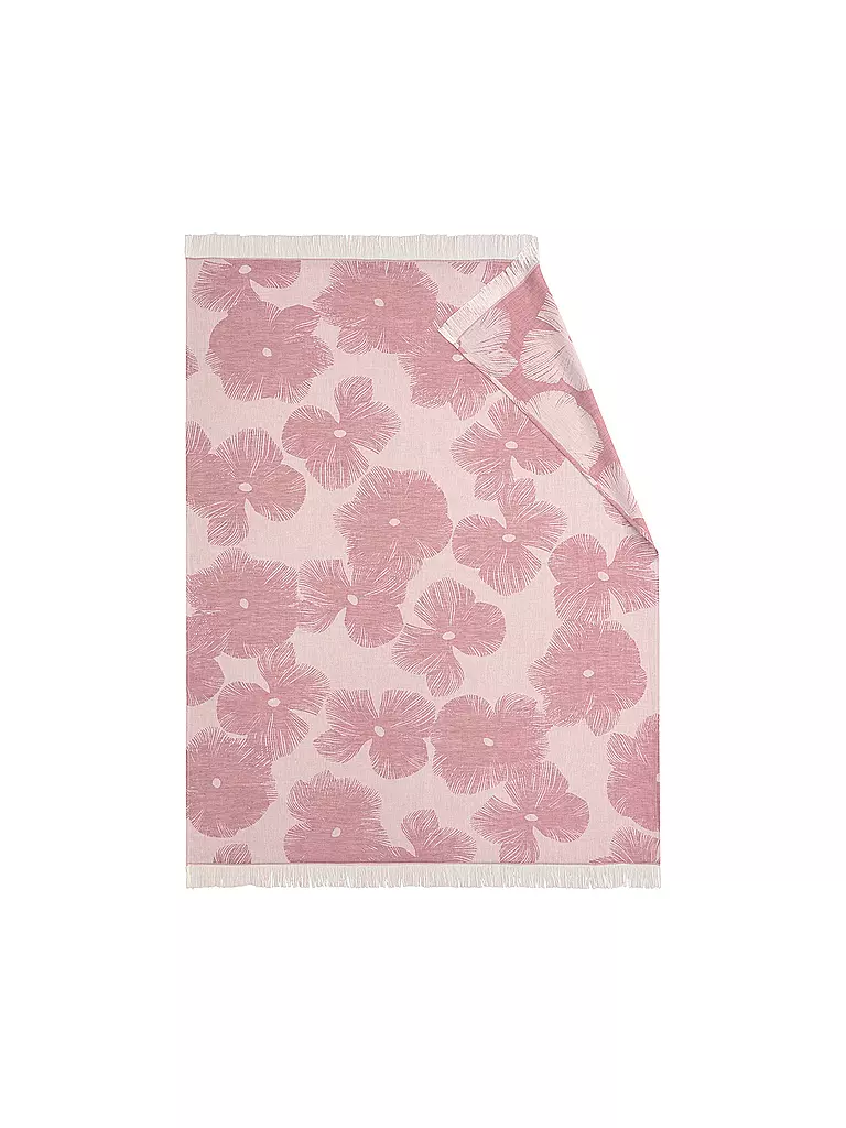 BIEDERLACK | Wohndecke - Plaid 130x180cm Charmed Summer Blossom Berry | rosa
