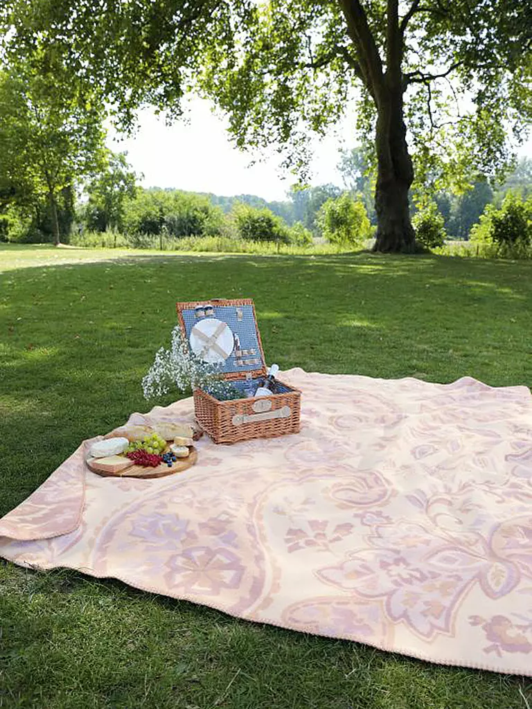 BIEDERLACK | Wohndecke - Plaid 150x200cm Charmed Summer Charm | rosa
