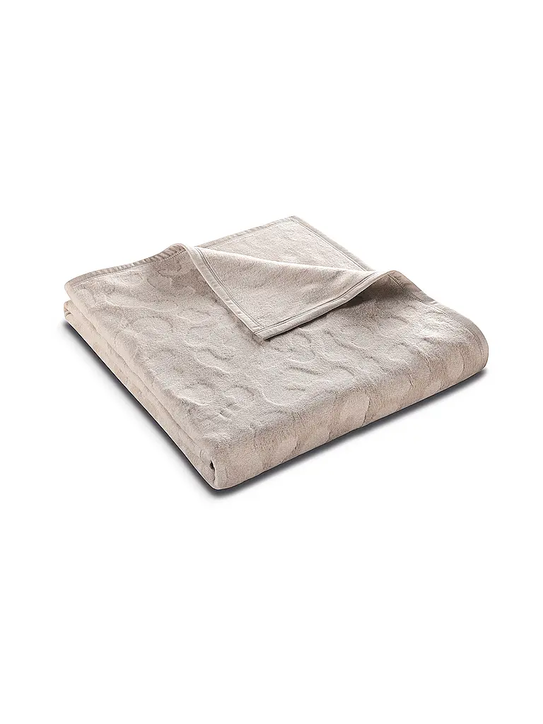 BIEDERLACK | Wohndecke - Plaid 150x200cm SIMPLY ELEGANT Feel Leo | camel