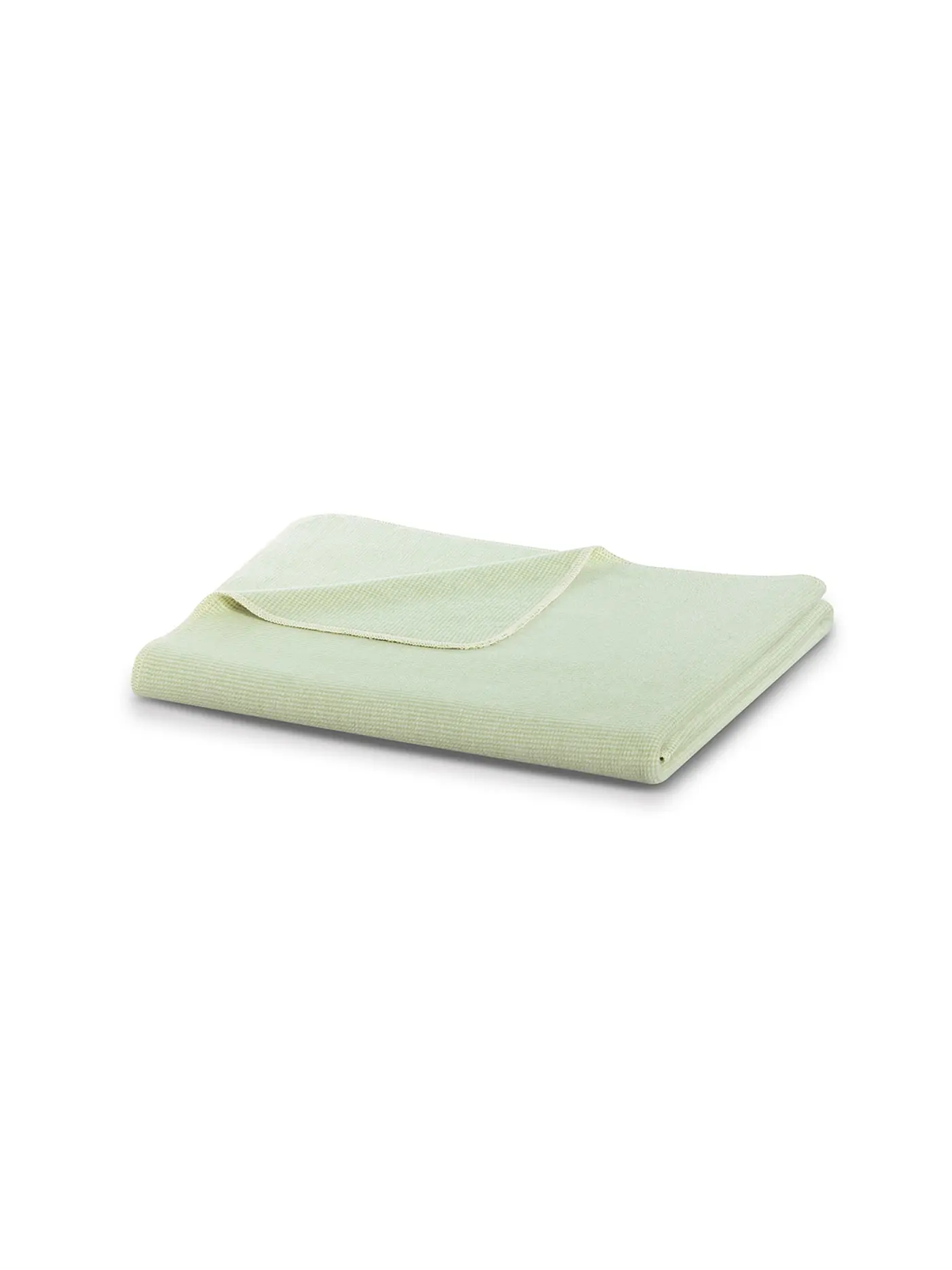 BIEDERLACK | Wohndecke Plaid 150x200cm OVERLOCK-STICH Pearl Mint | hellgrün