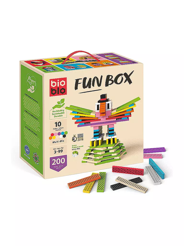 Bioblo | Fun Box Multi-Mix mit 200 Bausteinen | keine Farbe