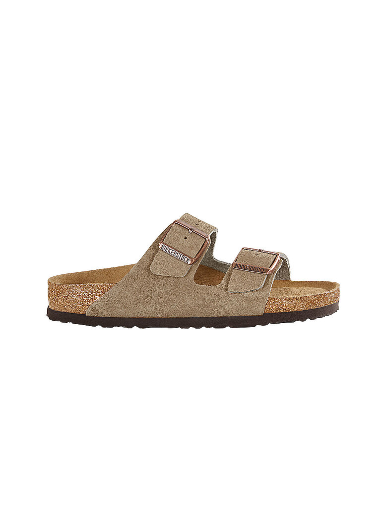 Birkenstock Damen Arizona Sandalen, Taupe, 40 EU Schmal