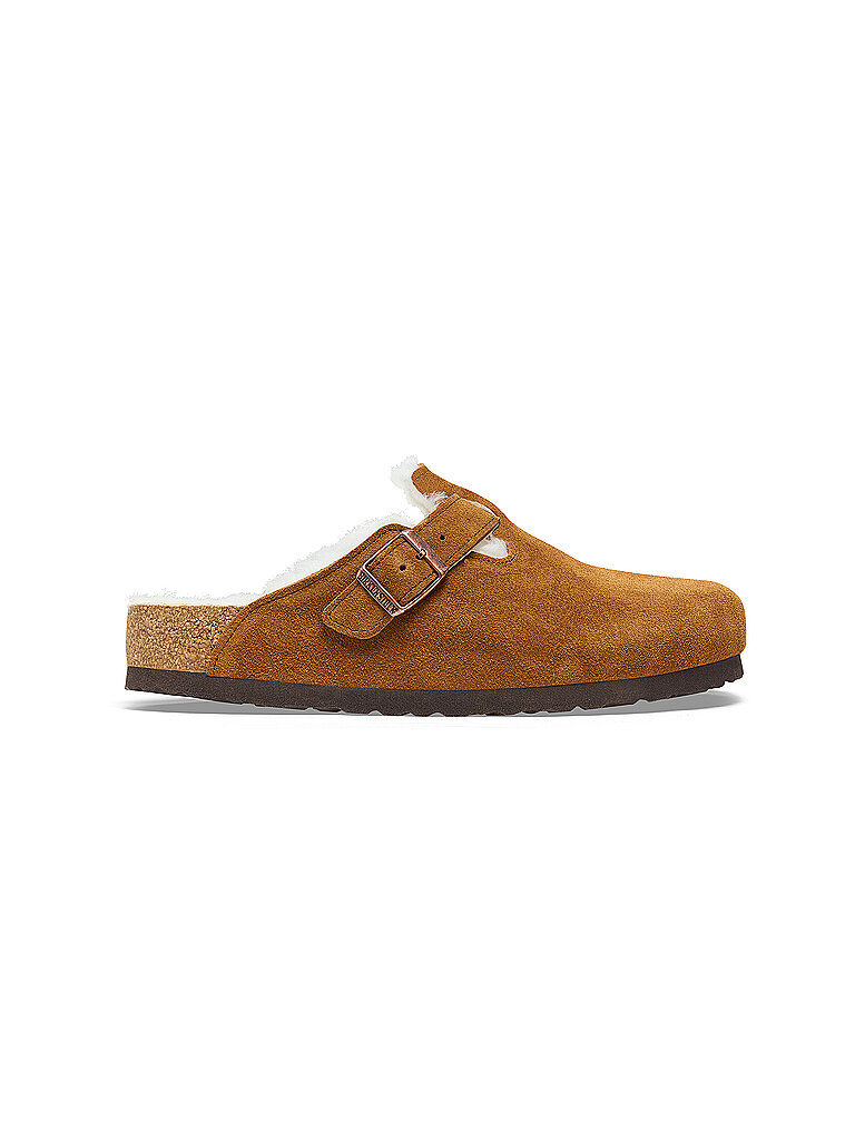 BIRKENSTOCK Clogs BOSTON SHEARLING SUEDE camel | 36