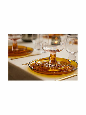 BITZ | Assiette en verre KUSINTHA 18cm Ambre