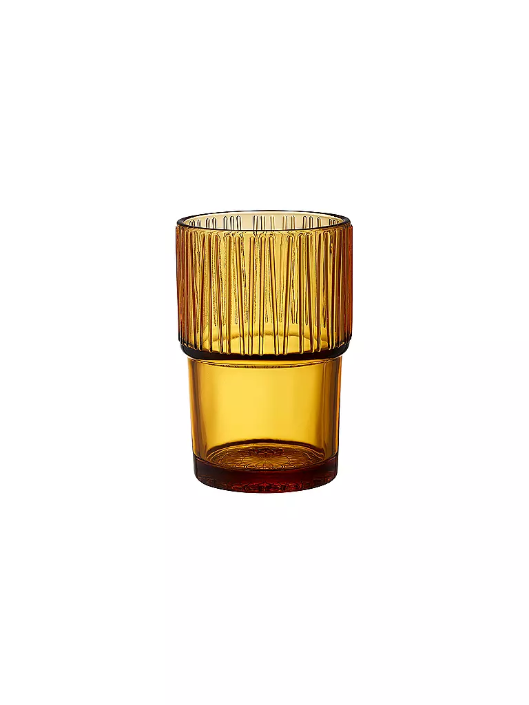 BITZ | Trinkglas KUSINTHA 4er Set 380ml Amber | hellgrün