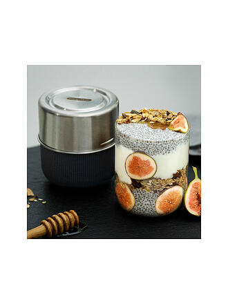 BLACK+BLUM | Lunchschale - Lunchpot 450ml Schiefer/Glas