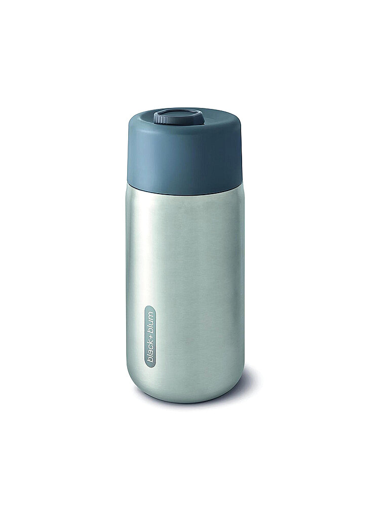 Coffee-to-go-Becher BLACK+BLUM To Go Trinkgefäße Gr Ø 7 cm x 17 cm - 340 ml grau Thermobecher und Coffee to go mit Vakuumisolierung 340 ml