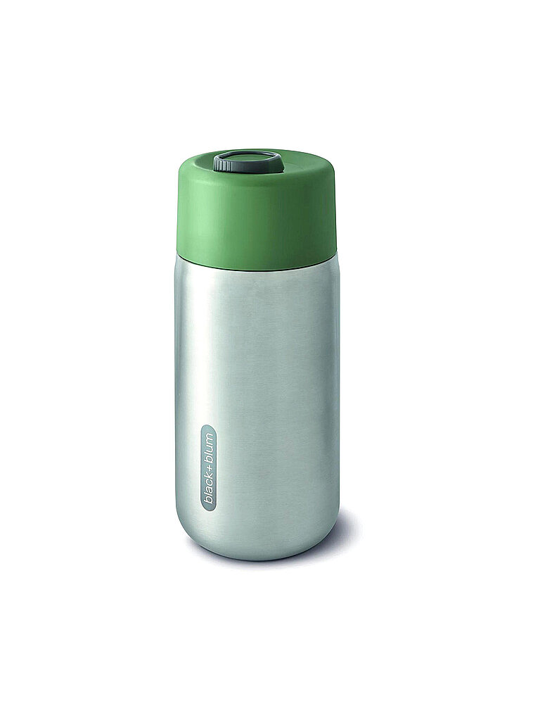 Coffee-to-go-Becher BLACK+BLUM To Go Trinkgefäße Gr Ø 7 cm x 17 cm - 340 ml grün (olivgrün) Thermobecher und Coffee to go mit Vakuumisolierung 340 ml