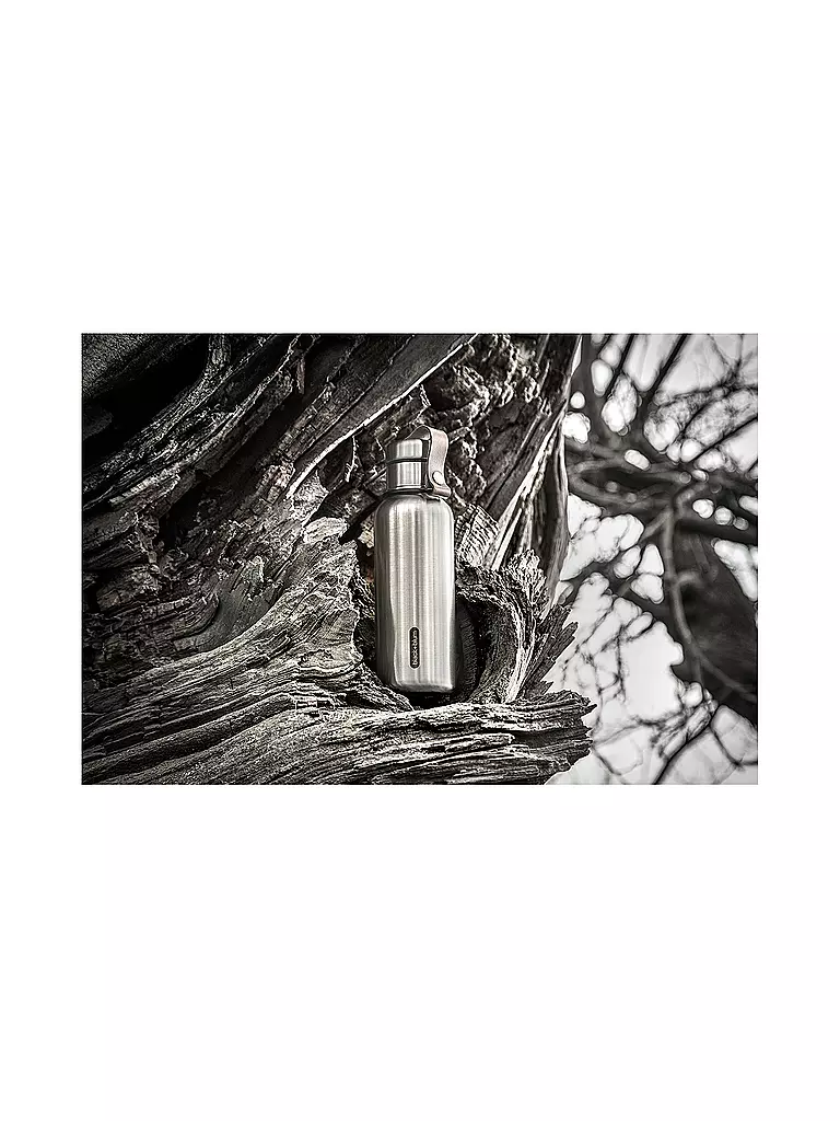 BLACK+BLUM | Isolierflasche 0,5l Schwarz/Edelstahl | schwarz