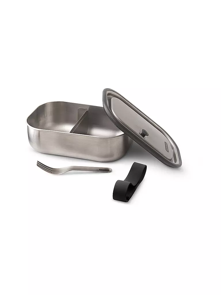 BLACK+BLUM | Lunchbox Gross 1l Schwarz/Edelstahl | schwarz