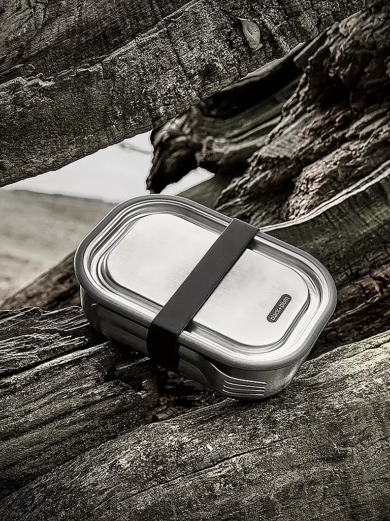 BLACK+BLUM | Lunchbox Gross 1l Schwarz/Edelstahl | schwarz
