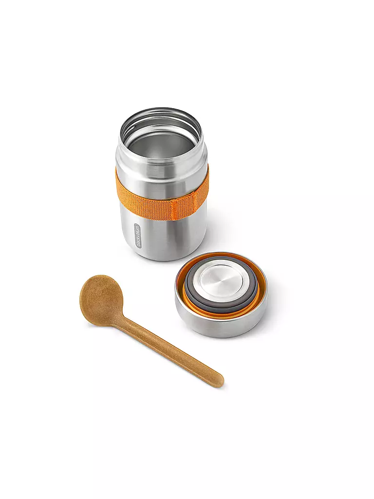 BLACK+BLUM | Thermosbehälter - Food Flask 400ml Orange/Edelstahl | olive