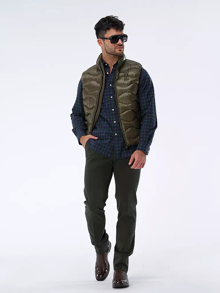 BLAUER | Steppgilet  | olive