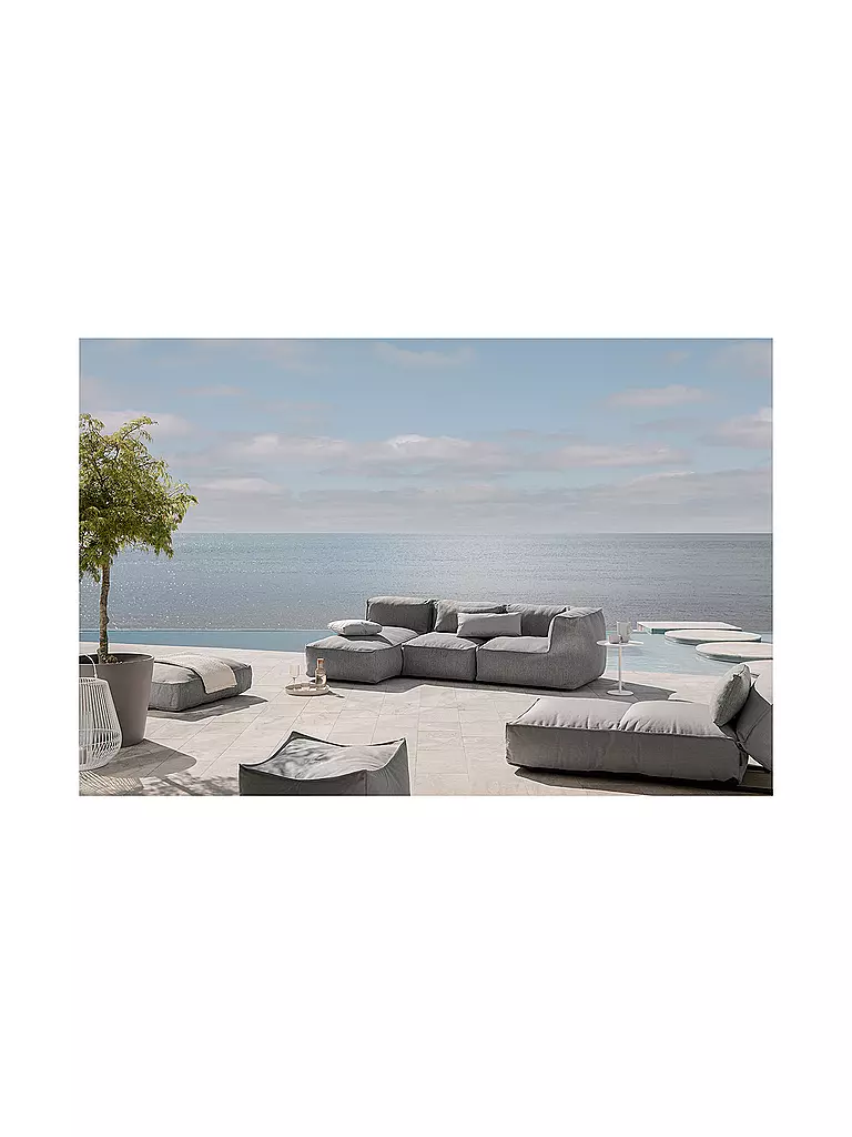 BLOMUS | Outdoor Hocker STAY 60x60cm Stone | grau