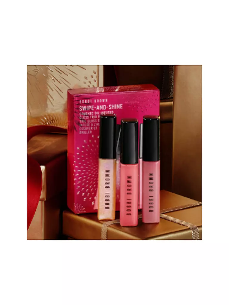 BOBBI BROWN | Geschenkset - Swipe and Shine Crushed Oil Infused Gloss Trio (Pink) | pink