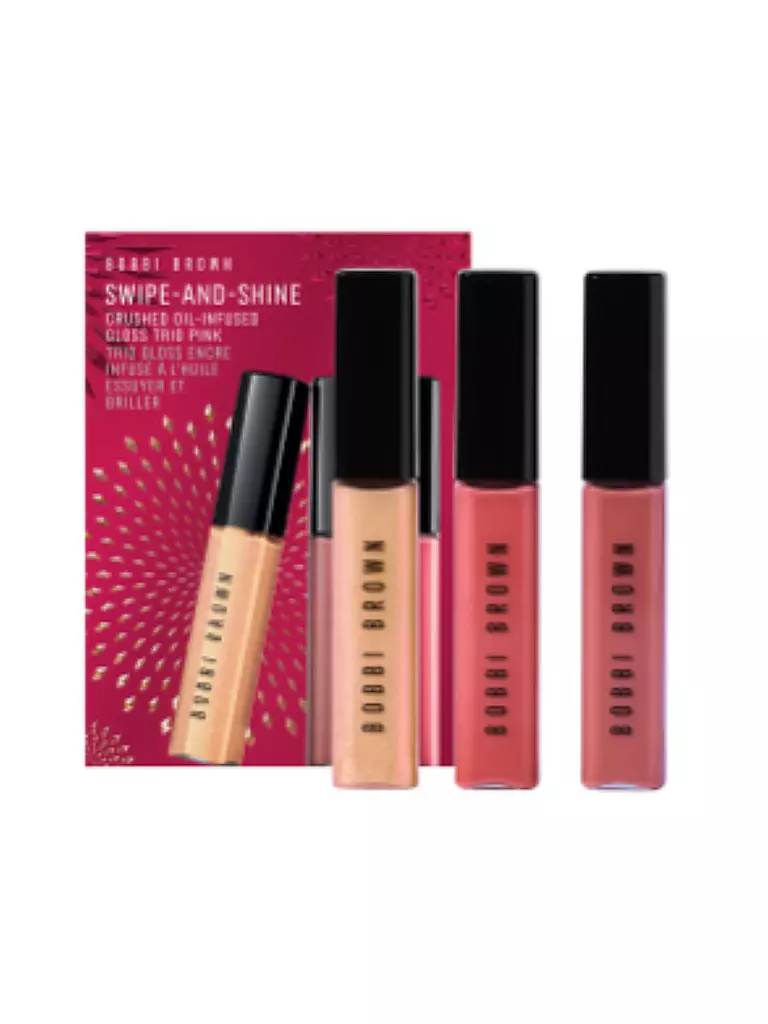 BOBBI BROWN | Geschenkset - Swipe and Shine Crushed Oil Infused Gloss Trio (Pink) | pink