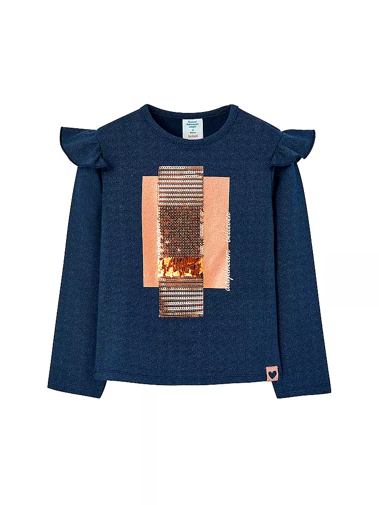BOBOLI | Mädchen Langarmshirt | dunkelblau