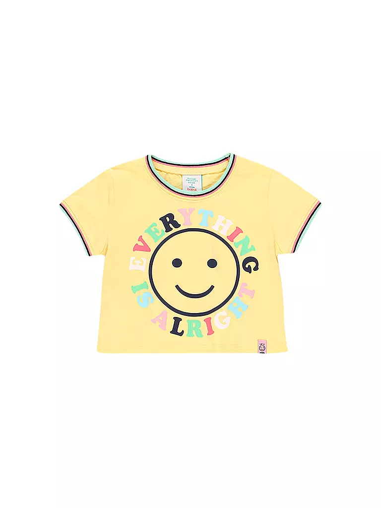 BOBOLI | Mädchen T-Shirt Cropped Fit | gelb