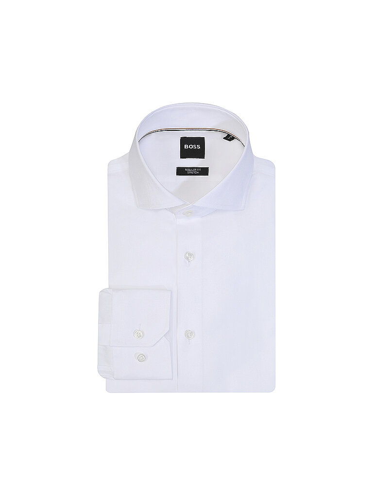 BOSS Regular-fit Twill-Hemd Aus Stretch-Baumwolle