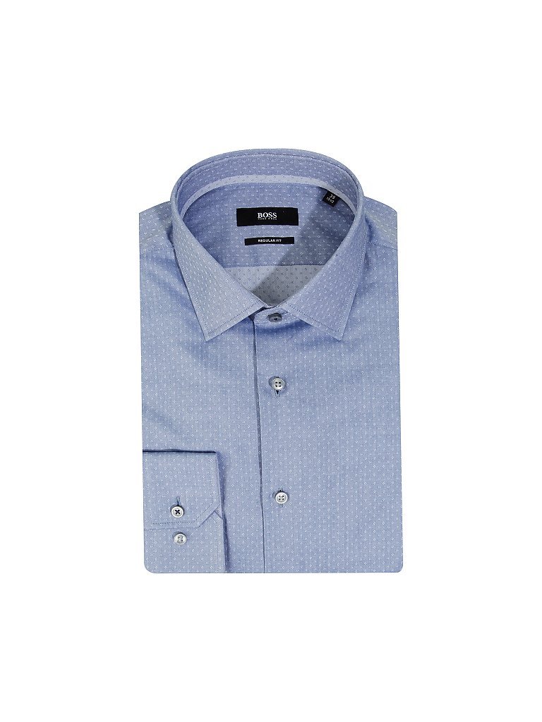 BOSS Hemd Regular Fit Gelson blau | 38