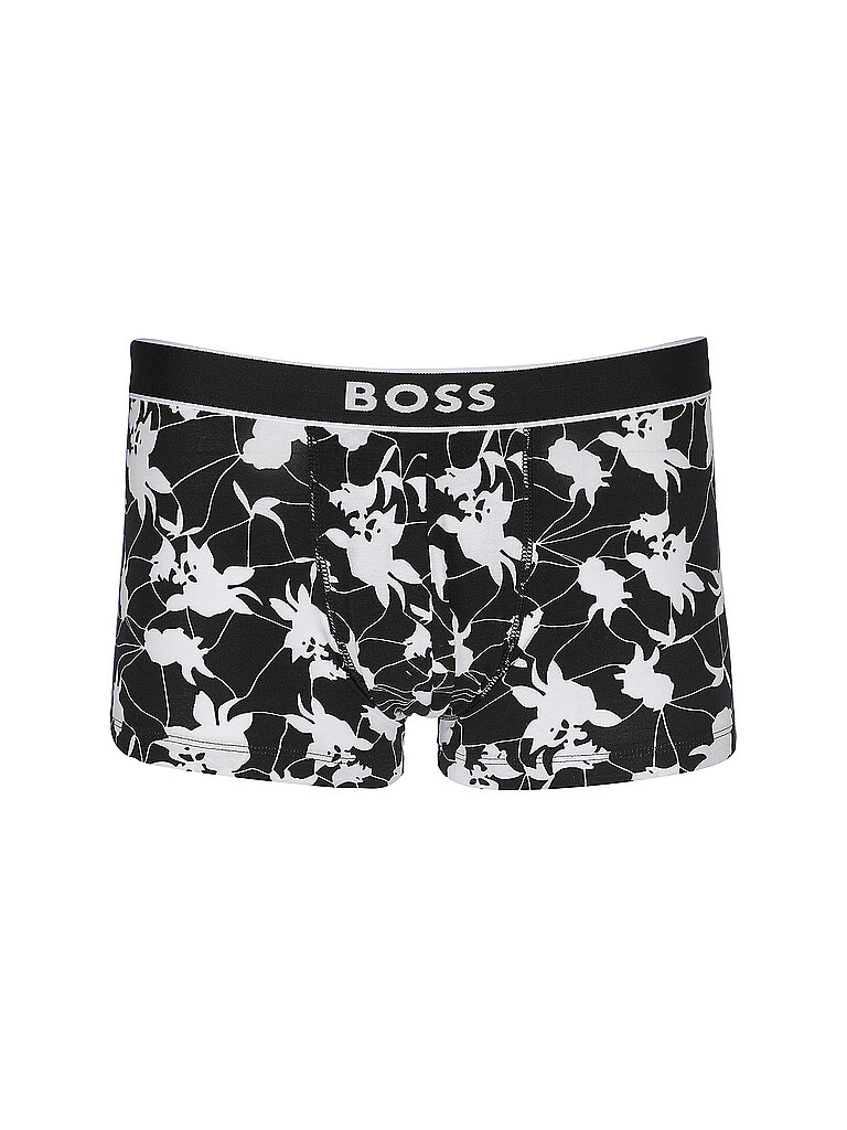 BOSS Pant schwarz weiss gemustert  weiß | S