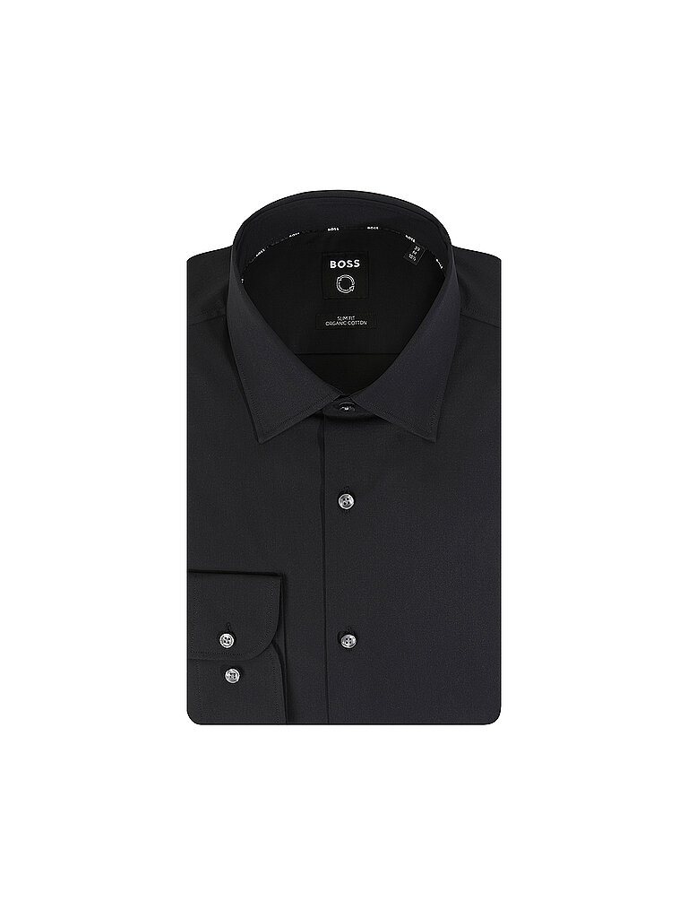 Slim Fit Businesshemd aus Popeline mit Stretch-Anteil