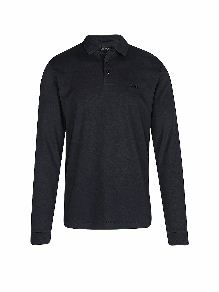 BOSS Longsleeve-Poloshirt Aus Interlock-Baumwolle Mit Logo