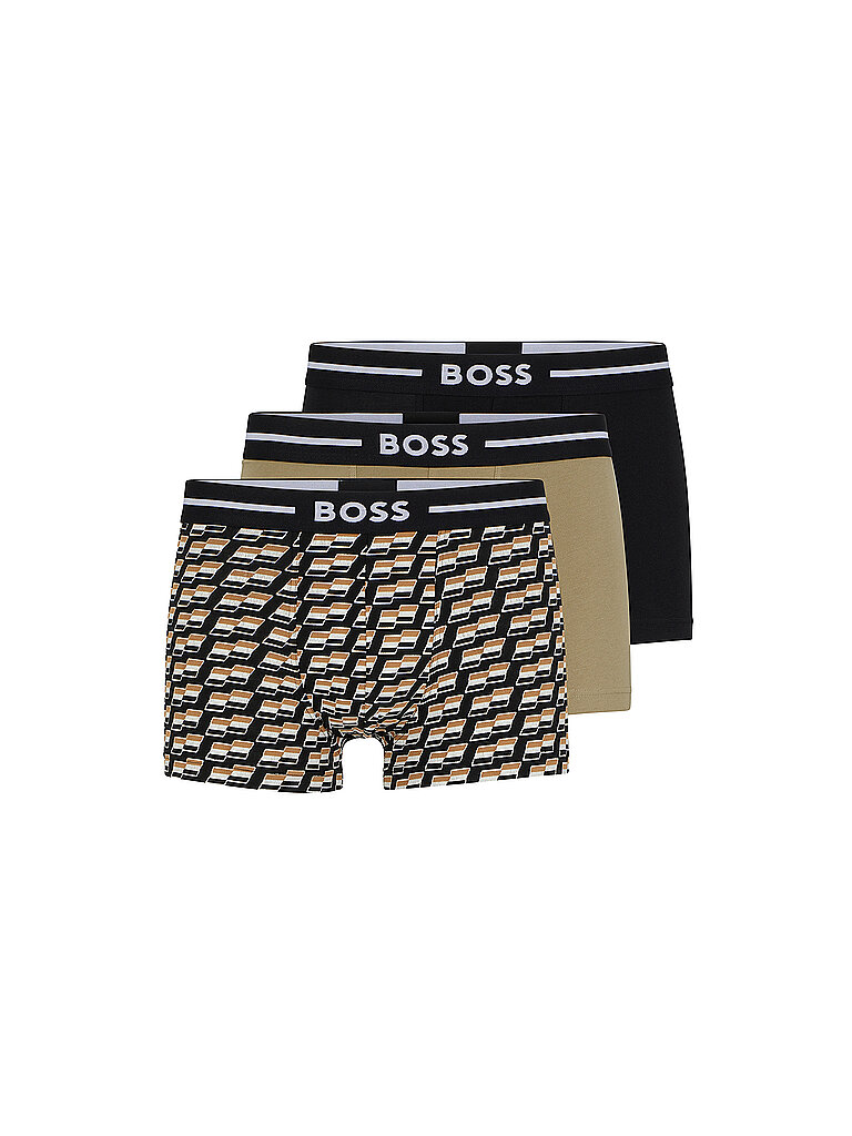 BOSS Pants 3-er Pkg. schwarz olive gemustert schwarz | S