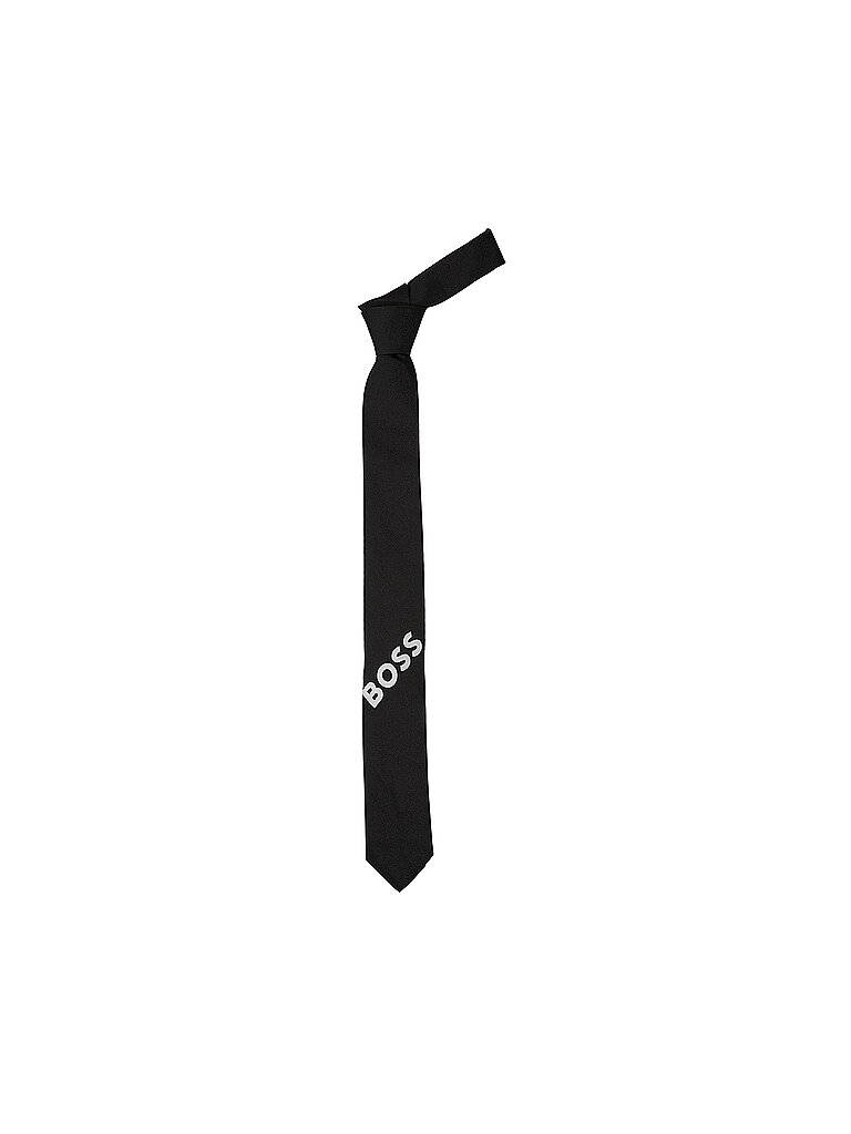BOSS Krawatte schwarz