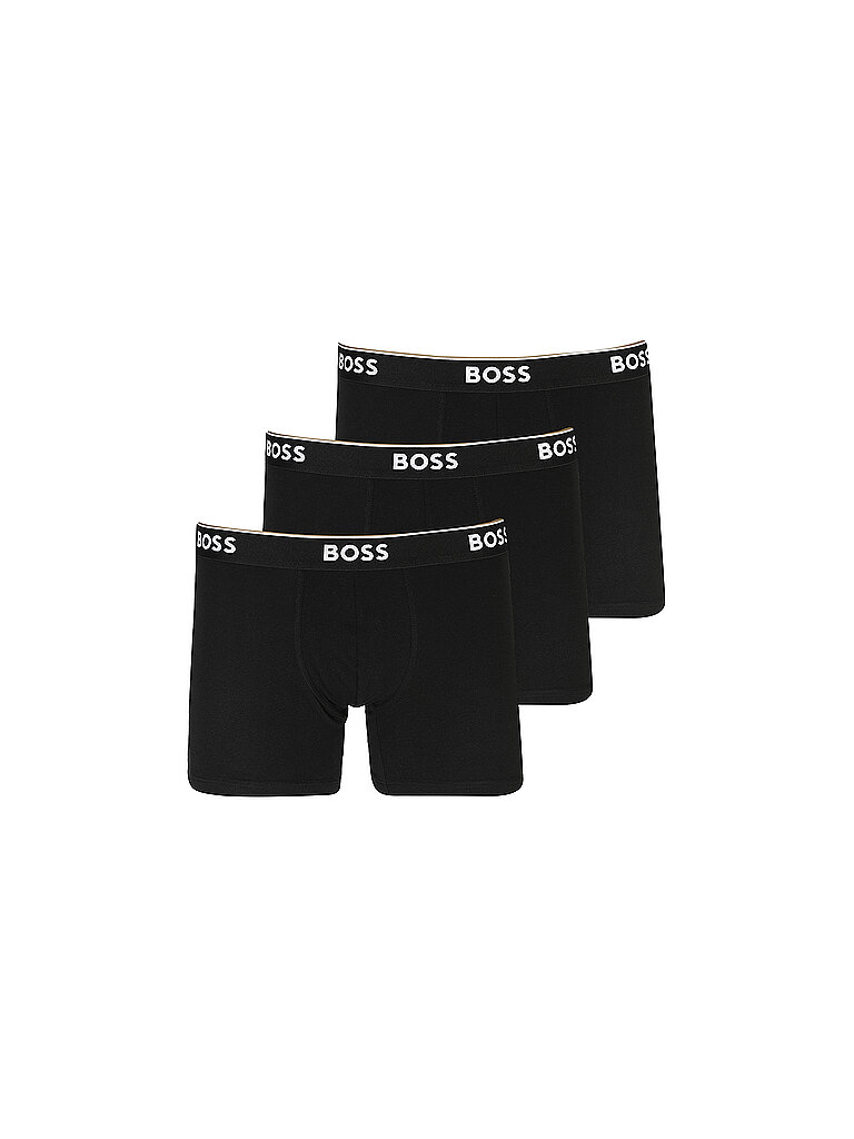 BOSS Herren Brief 3p Co/EL Boxershorts, New - Black001, L EU