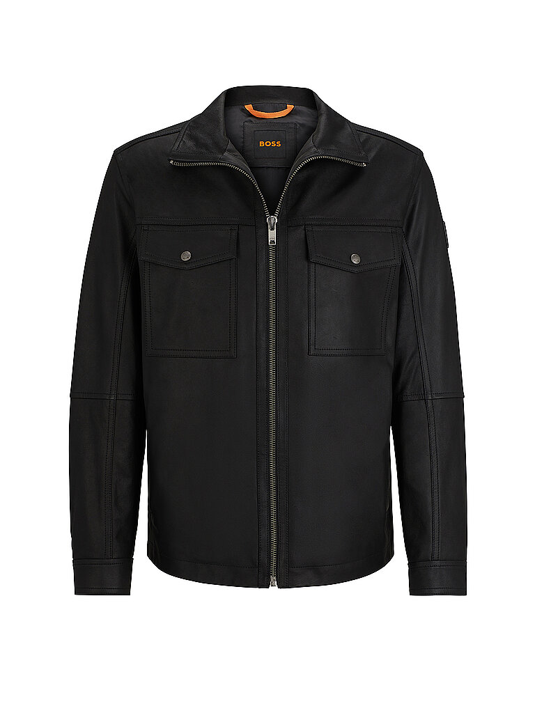 BOSS Lederjacke schwarz | 52