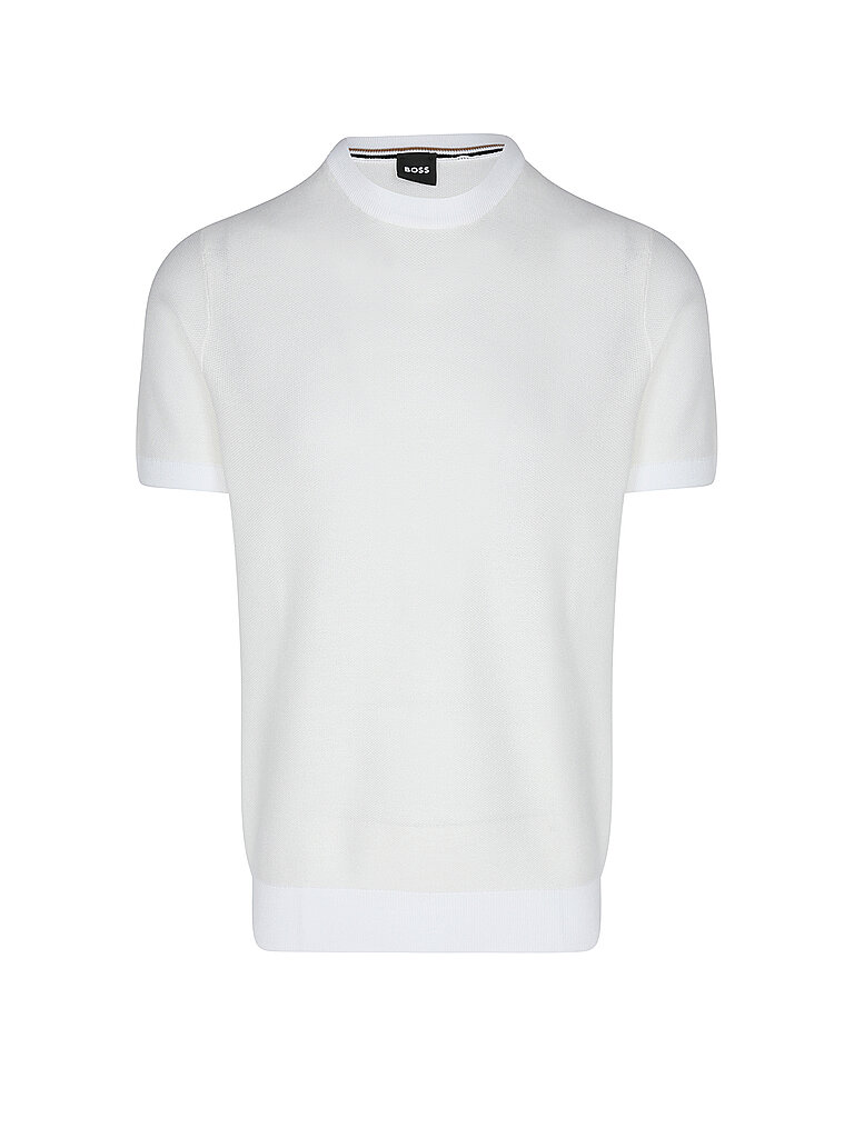 BOSS Strickshirt TANTINO weiss | XXL