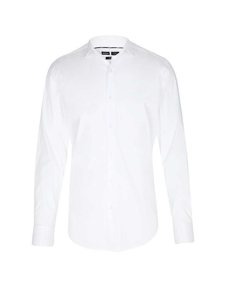 BOSS Slim-fit Popeline-Hemd Aus Bügelleichtem Baumwoll-Mix