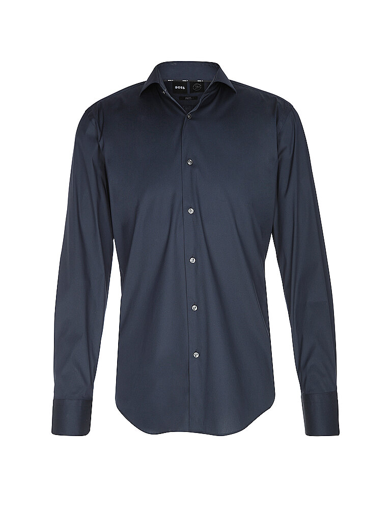 BOSS Slim-fit Popeline-Hemd Aus Bügelleichtem Baumwoll-Mix