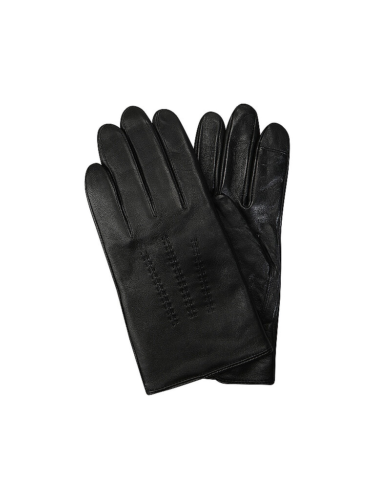 Handschuhe aus Lammleder mit Label-Detail Modell Hainz