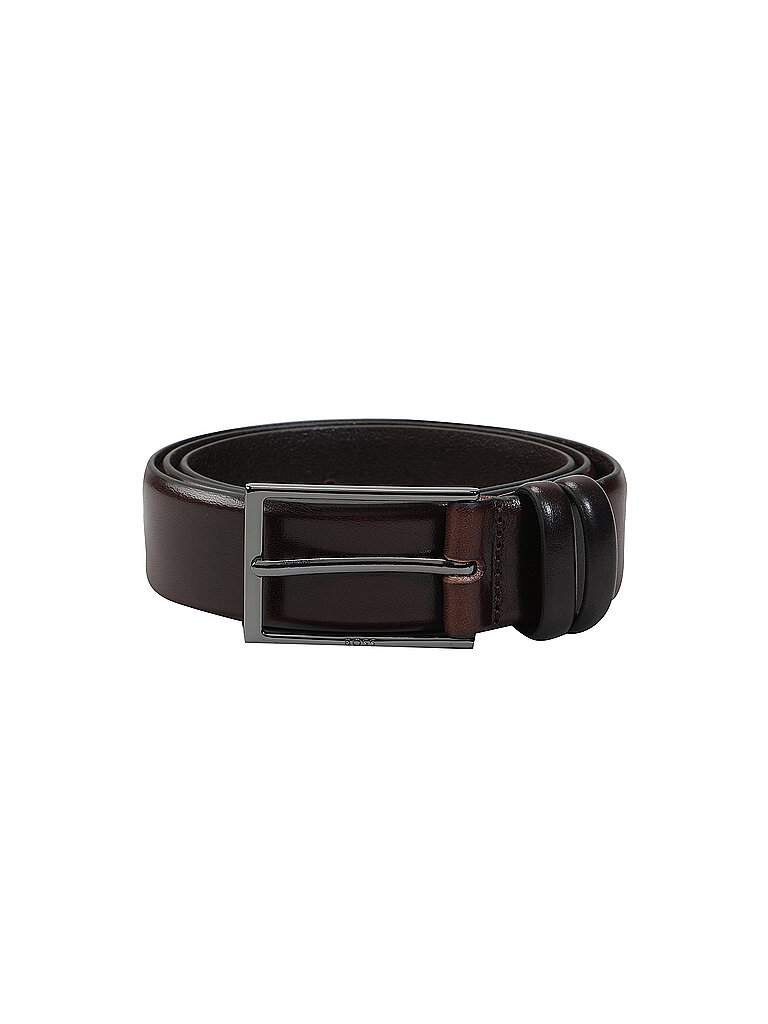BOSS Herren Gürtel Carmello, Braun (Dark Brown 202), 90