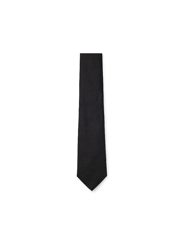 BOSS Herren H-TIE 7,5 CM Formelle Krawatte aus Seiden-Jacquard Schwarz Stck