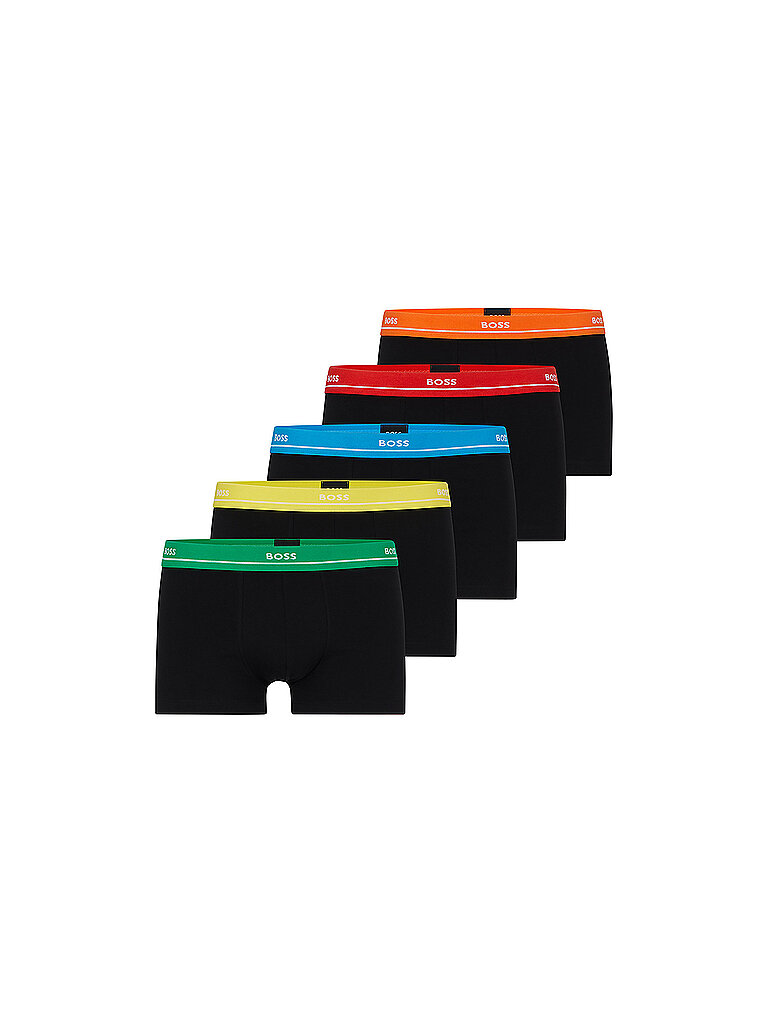 Boxershorts mit elastischem Label-Bund Modell Essential im 5er-Pack