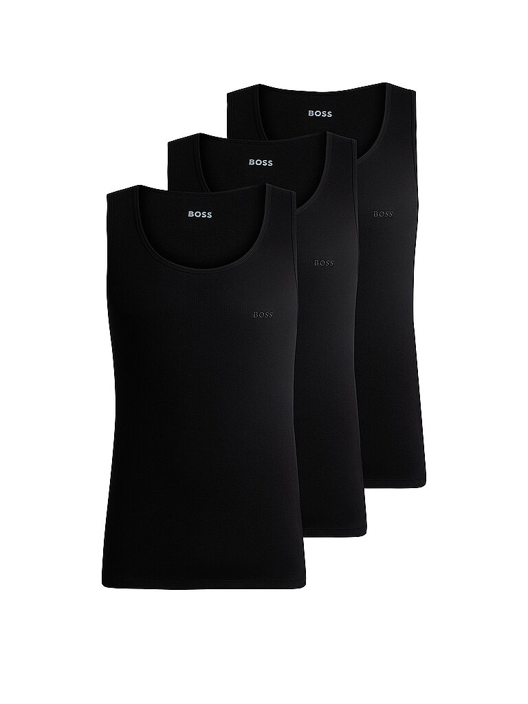 Tanktop mit Label-Stitching Modell ONE im 3er-Pack