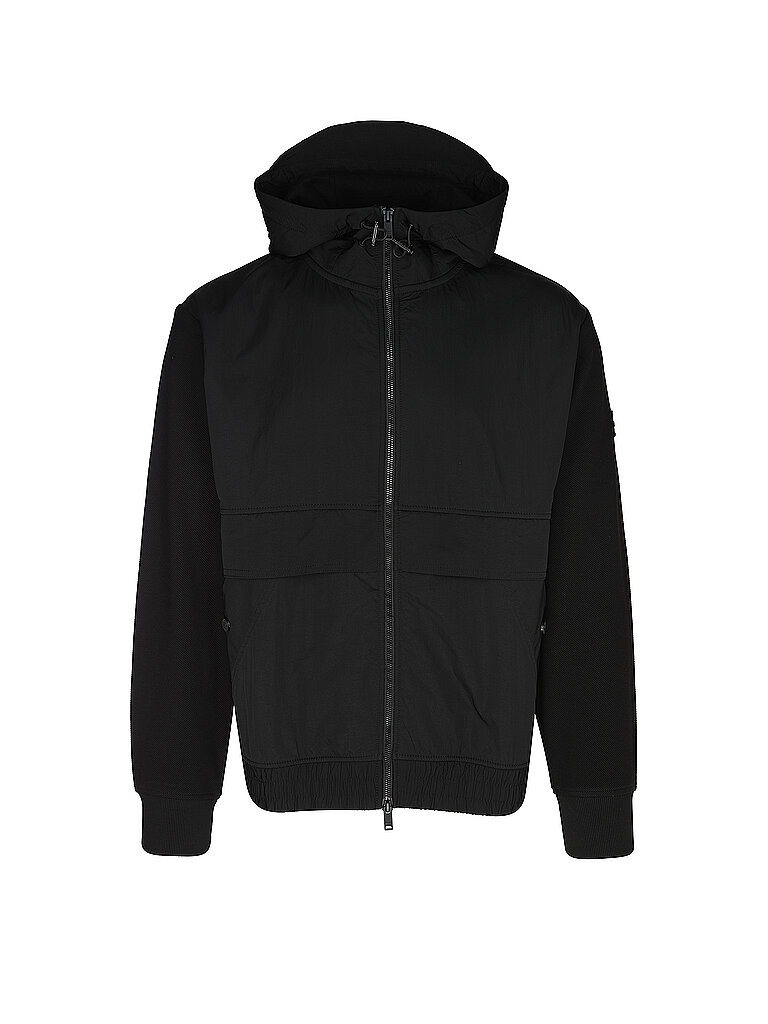 Regular Fit Sweatjacke aus reiner Baumwolle Modell ZE_HOOD
