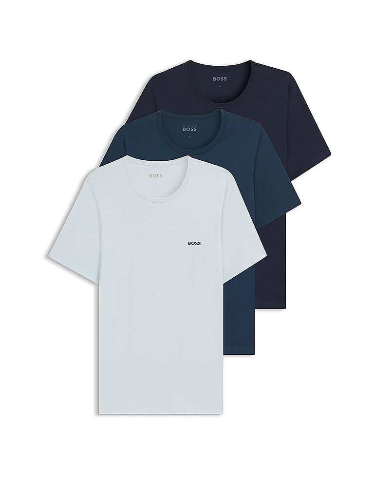 Regular Fit T-Shirt Set aus reiner Baumwolle im 3er-Pack
