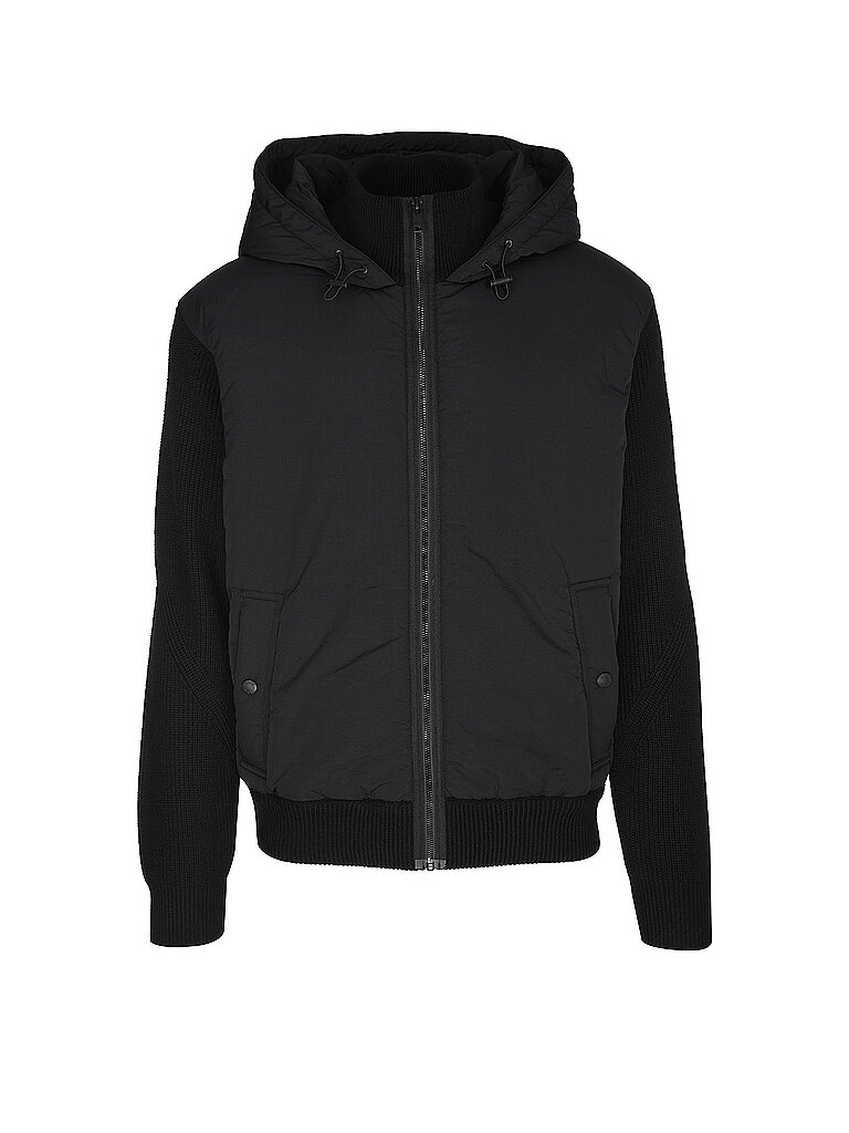 Regular Fit Strickjacke mit Frontteil im Blouson-Stil Modell KIACCIO