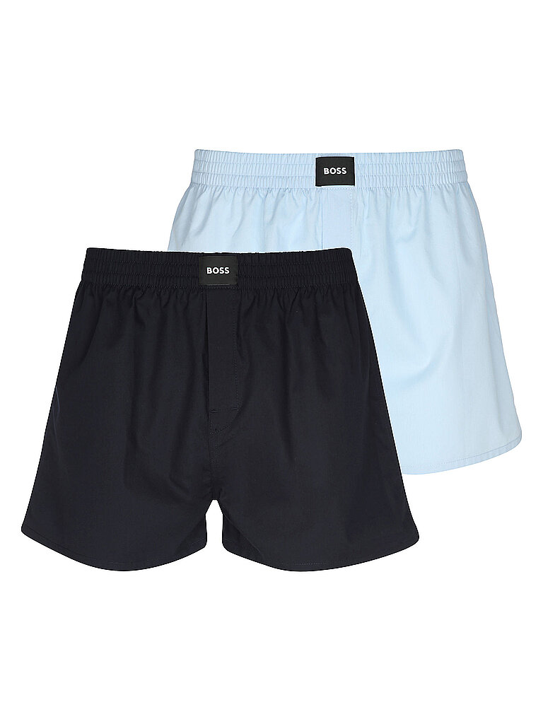 BOSS Boxershorts 2P BOXER S.CW PEACH 2er Pkg. light/pastel blue hellblau | L