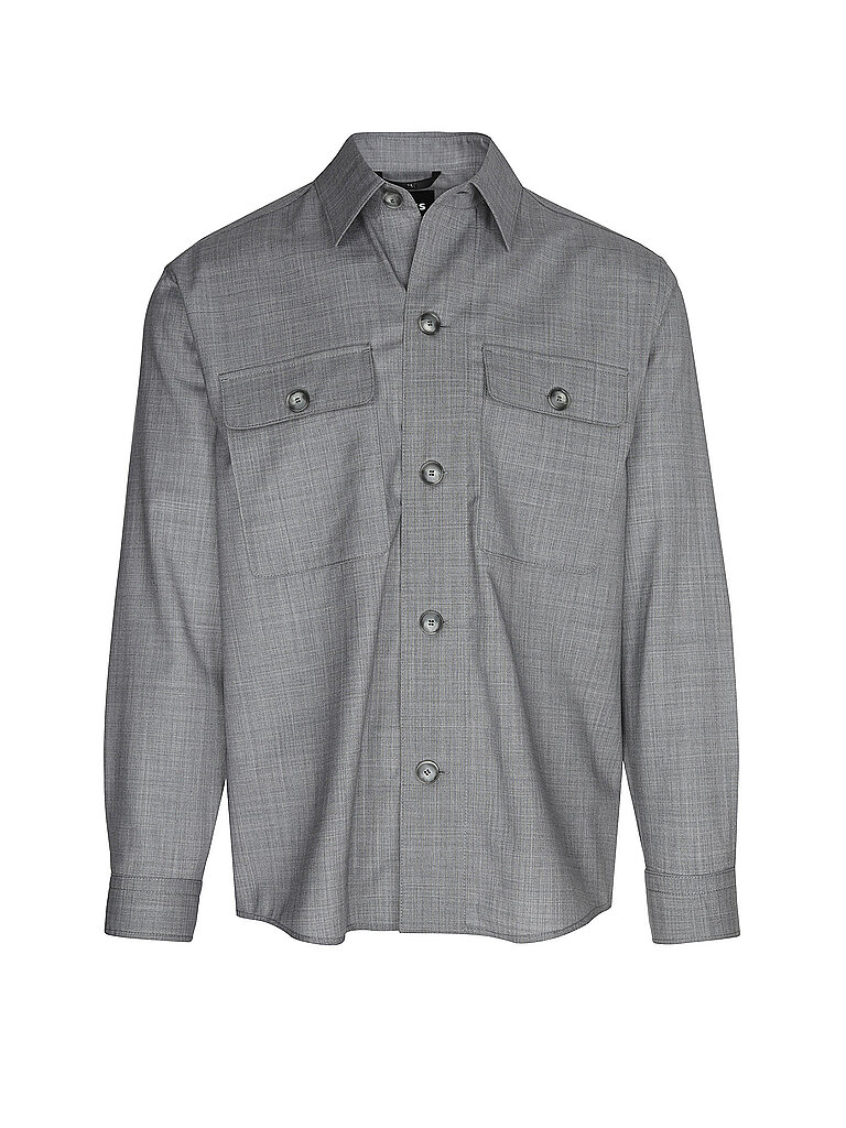 BOSS Overshirt P-CARPER grau | 56