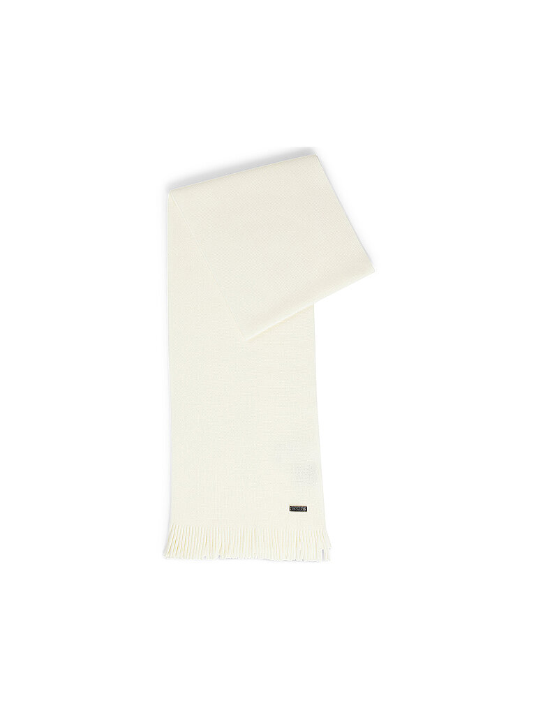 Wollschal mit Label-Patch Modell Albas