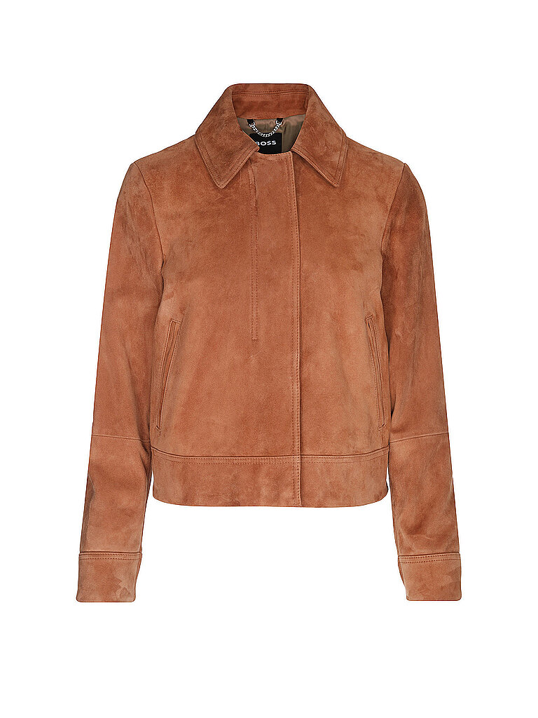 BOSS Lederjacke SAMARO braun | 40