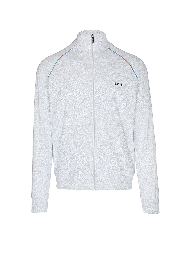 BOSS Loungewear Sweatjacke JACKET Z hellgrau | L