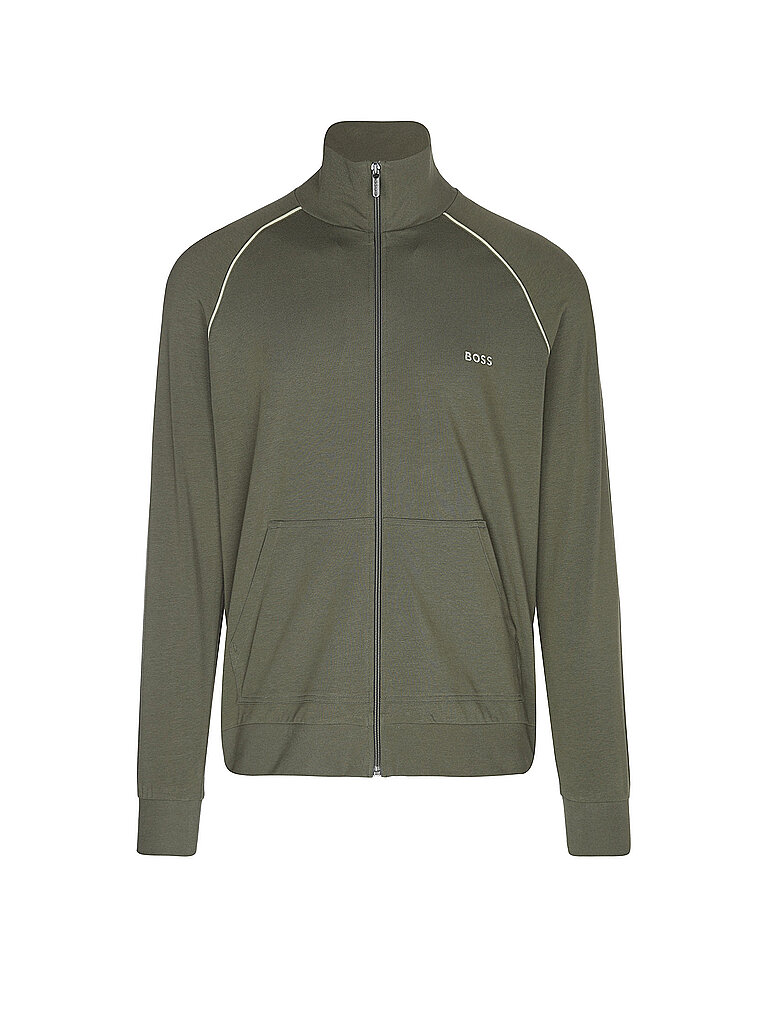 BOSS Loungewear Sweatjacke JACKET Z olive | M