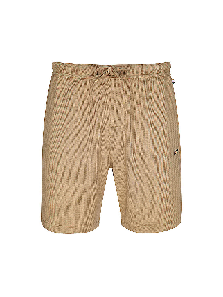 BOSS Pyjamahose - Shorts camel | S