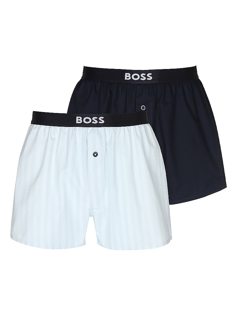 BOSS Boxershorts 2er Pkg. open blue blau | M
